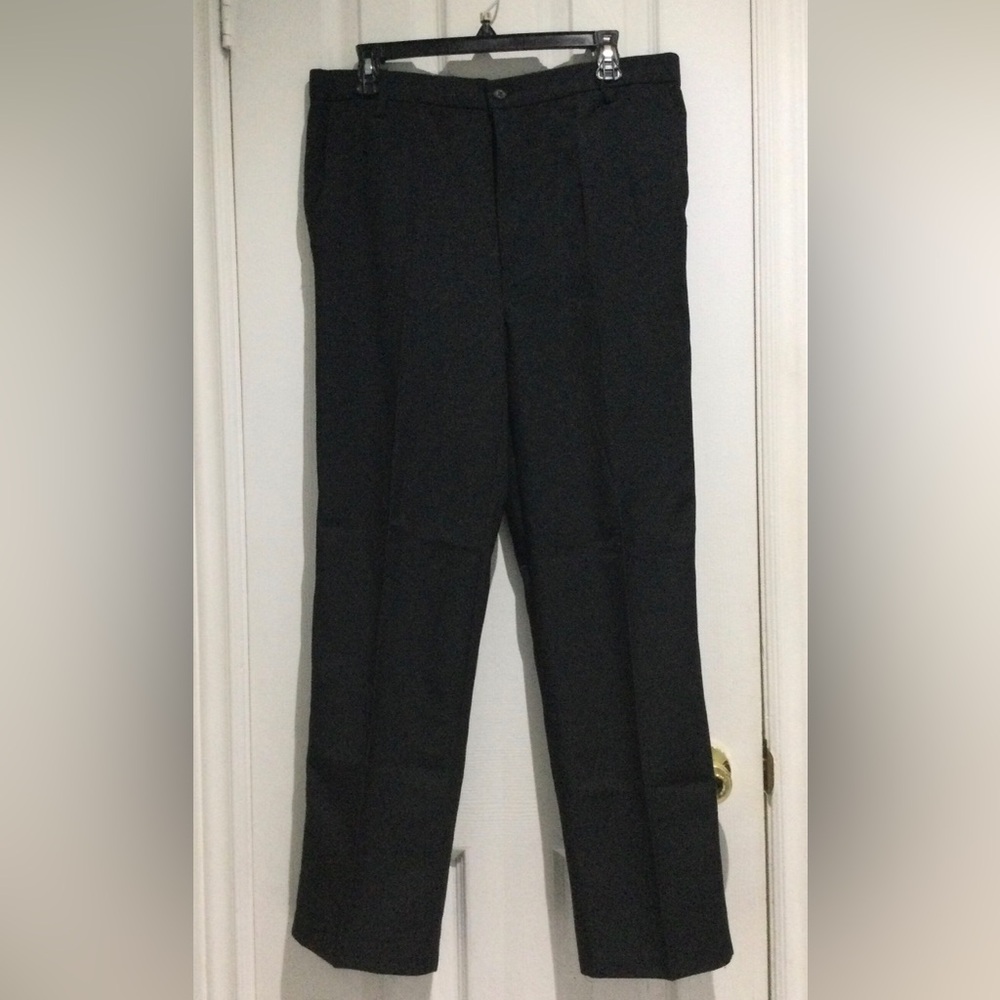 Men's Black Formal Straight Fit Dress Pants